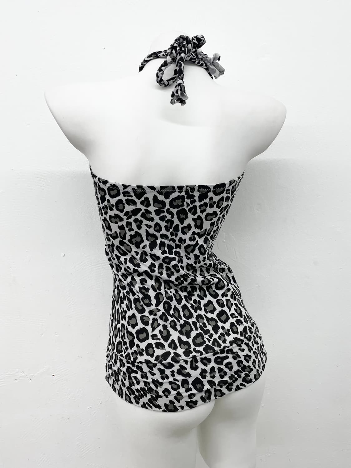 갸루 레오파드 홀터 탑 상품이미지4