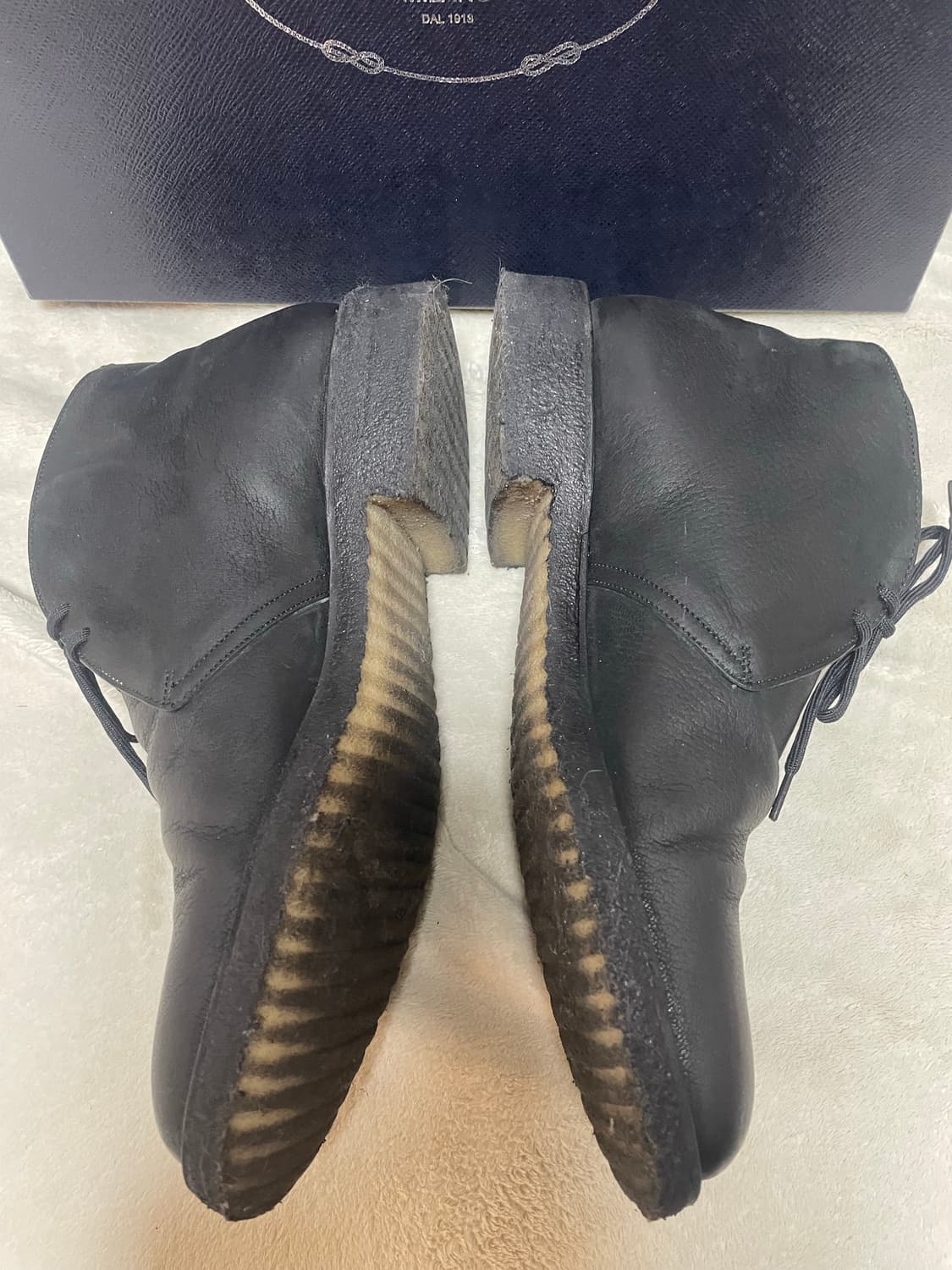 프라다 남성 블랙 CALZATURE 처카 부츠 6.5 상품이미지4