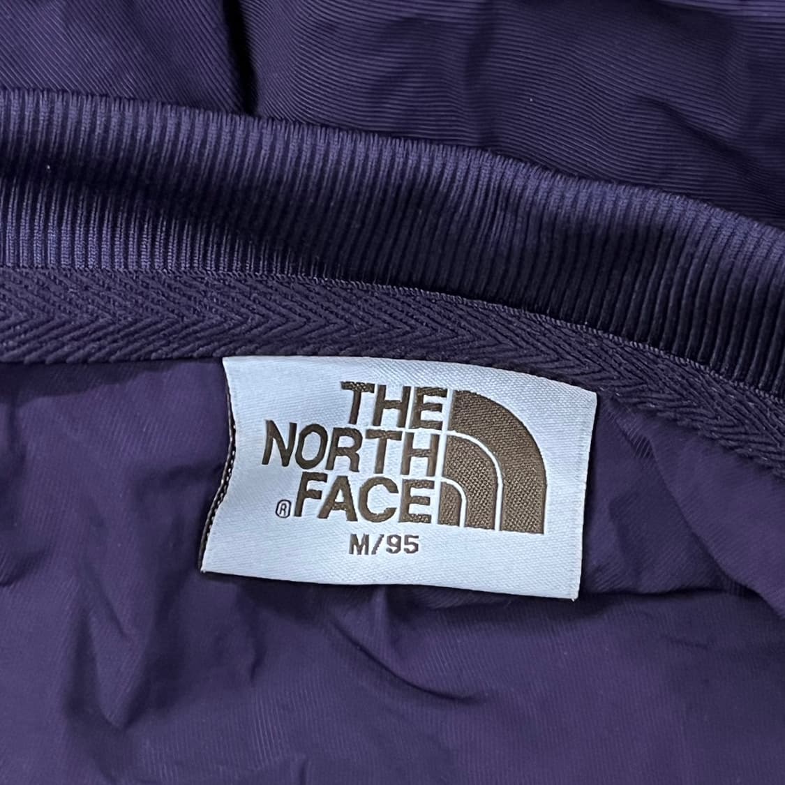 [정품/M] 노스페이스 퍼플 블랙 밴든 우븐 크루넥 b16 상품이미지5