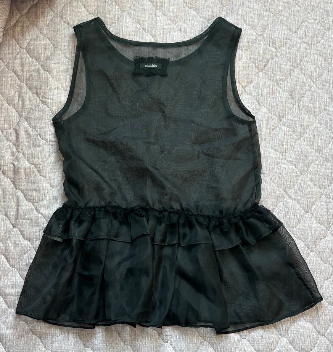 오헤시오 frill lace layered sleeveless top 상품이미지2