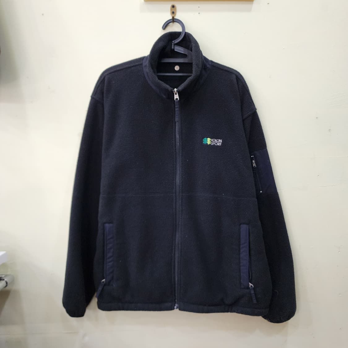 [100] 코오롱스포츠 플리스 집업 자켓 (네이비) 상품이미지1
