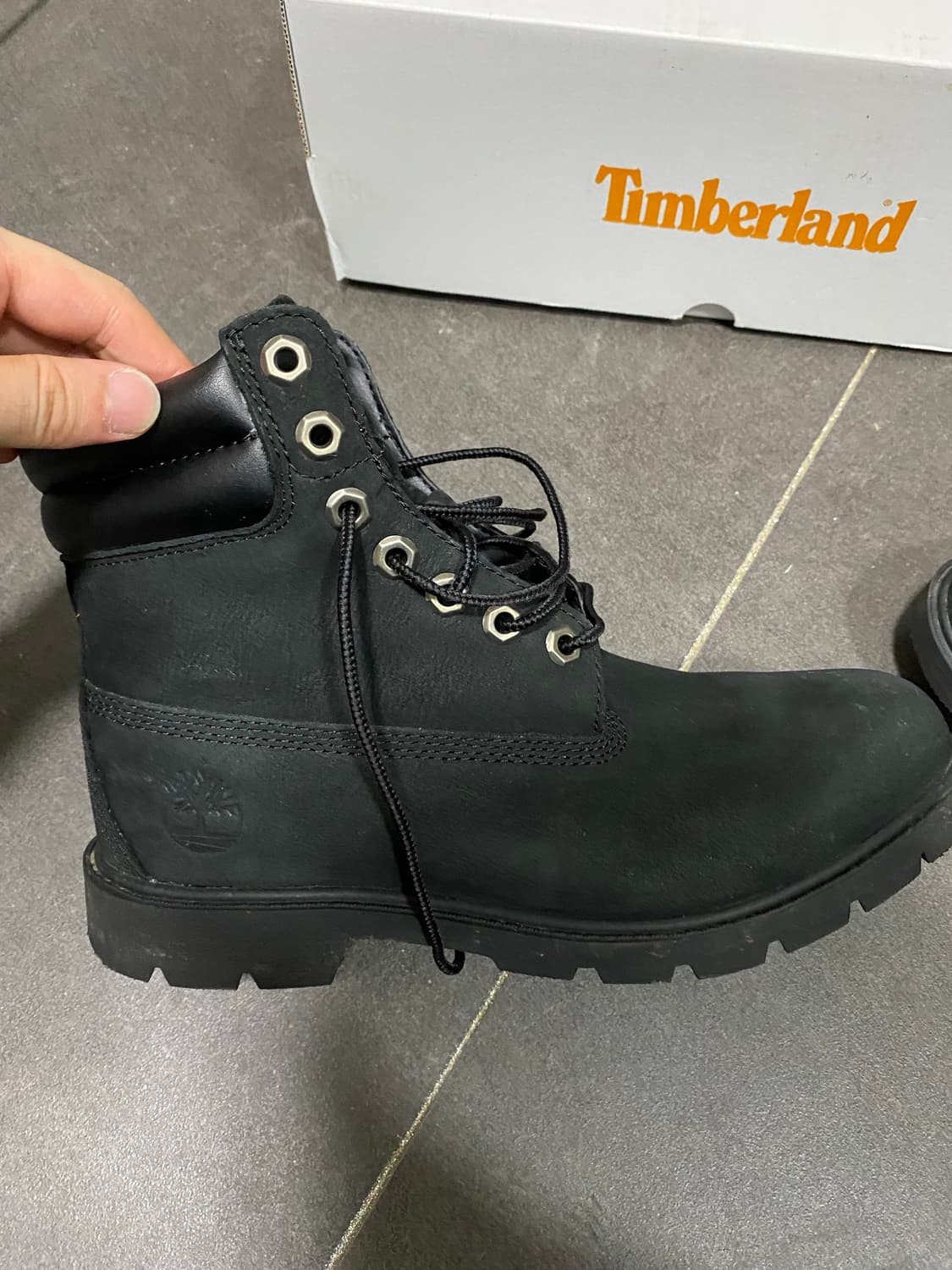 풀박스)팀버랜드 6인치 워터프루프 워커 부츠-블랙 상품이미지5