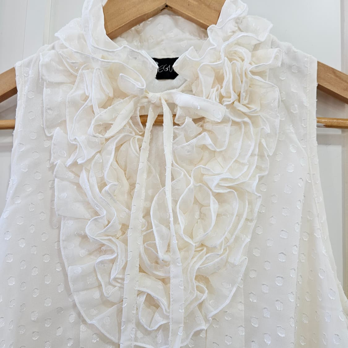 아이보리 프릴 캉캉 미니 원피스 상품이미지4