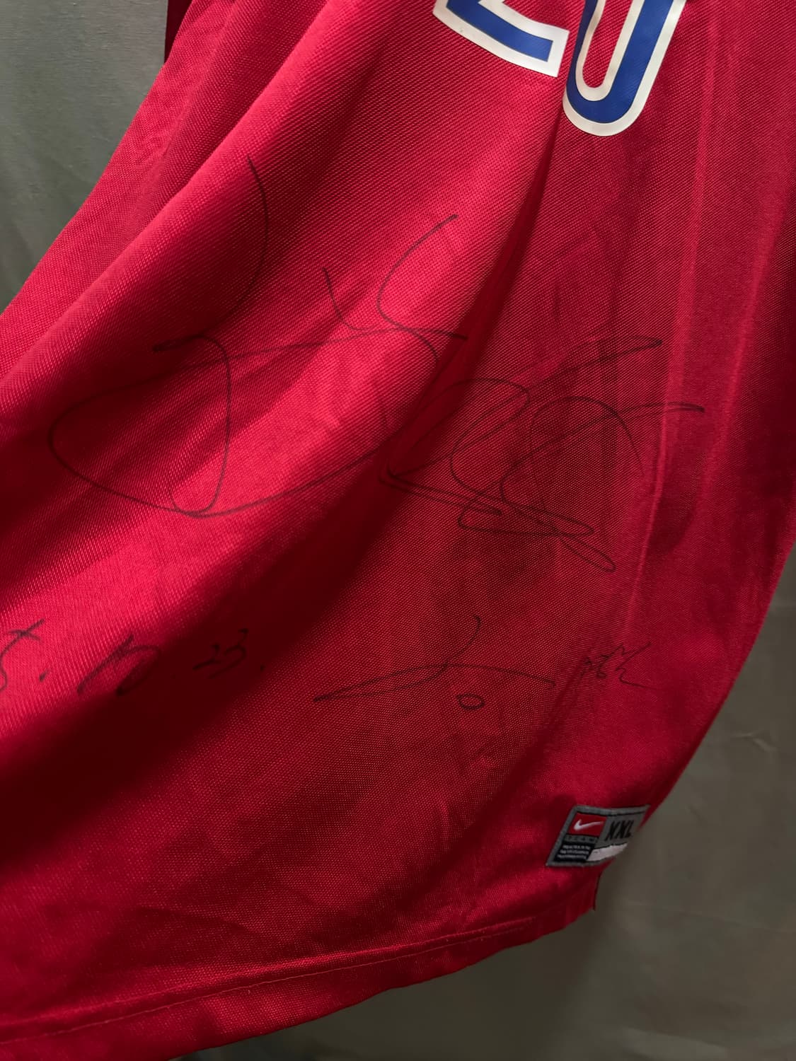 나이키 98년 프랑스 월드컵 홍명보 유니폼 친필사인 처분 상품이미지3