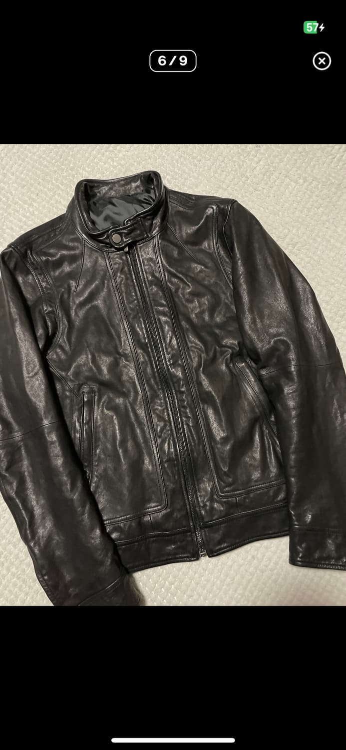 절개 레더자켓 램스킨 상품이미지4