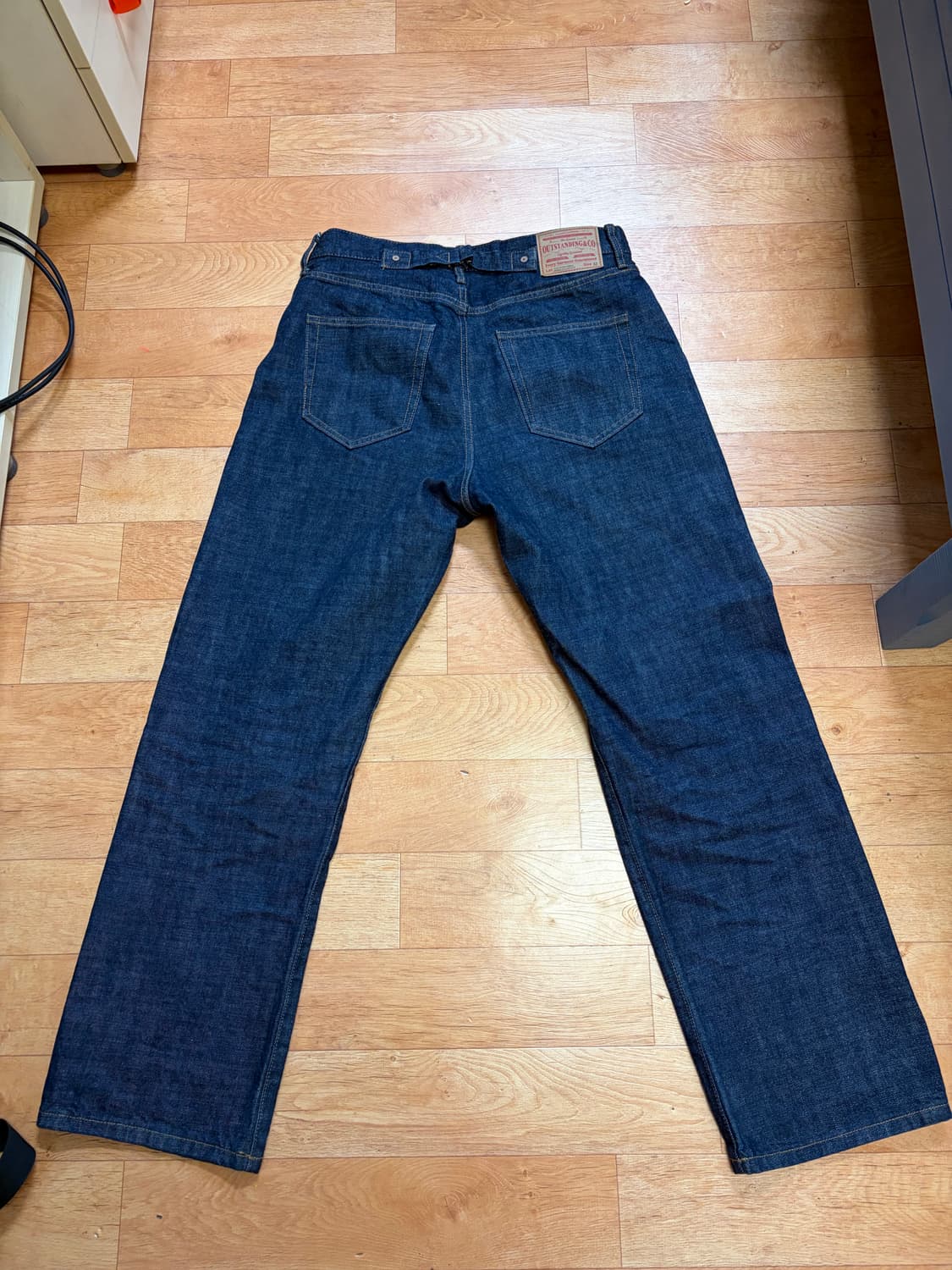 30s 신치백 셀비지 와이드 데님 인디고 상품이미지2