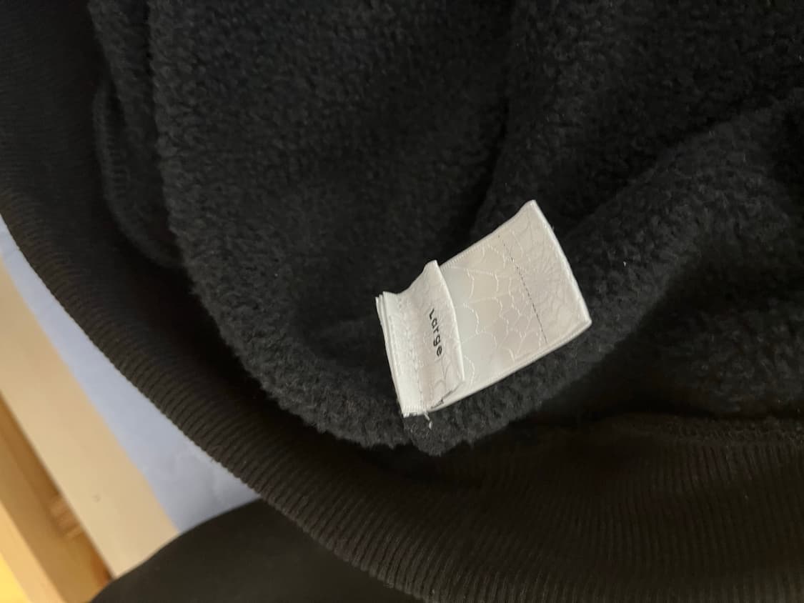 Sp5der 블랙 후디 상품이미지3