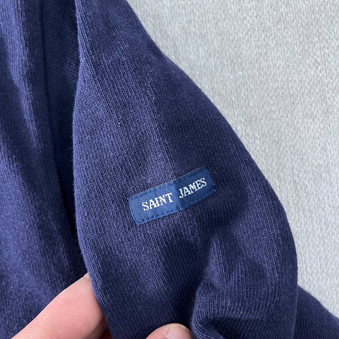 W 100 세인트제임스 네이비 롱슬리브 티셔츠 상품이미지3