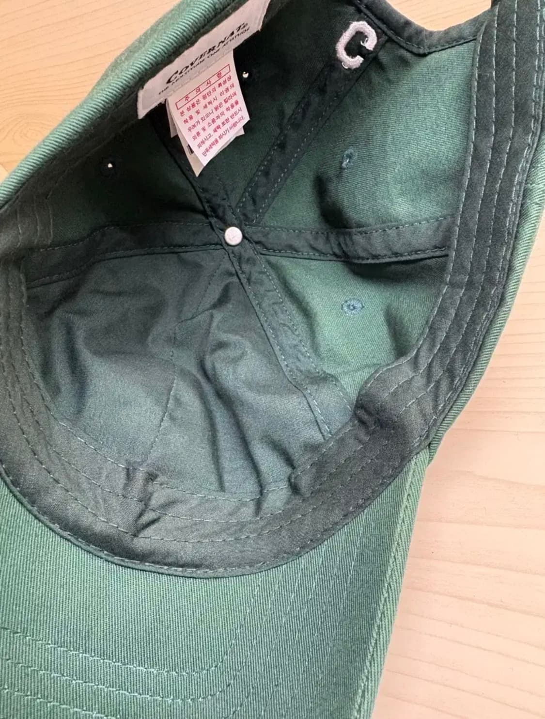 커버낫 C로고 볼캡 모자 그린 상품이미지2