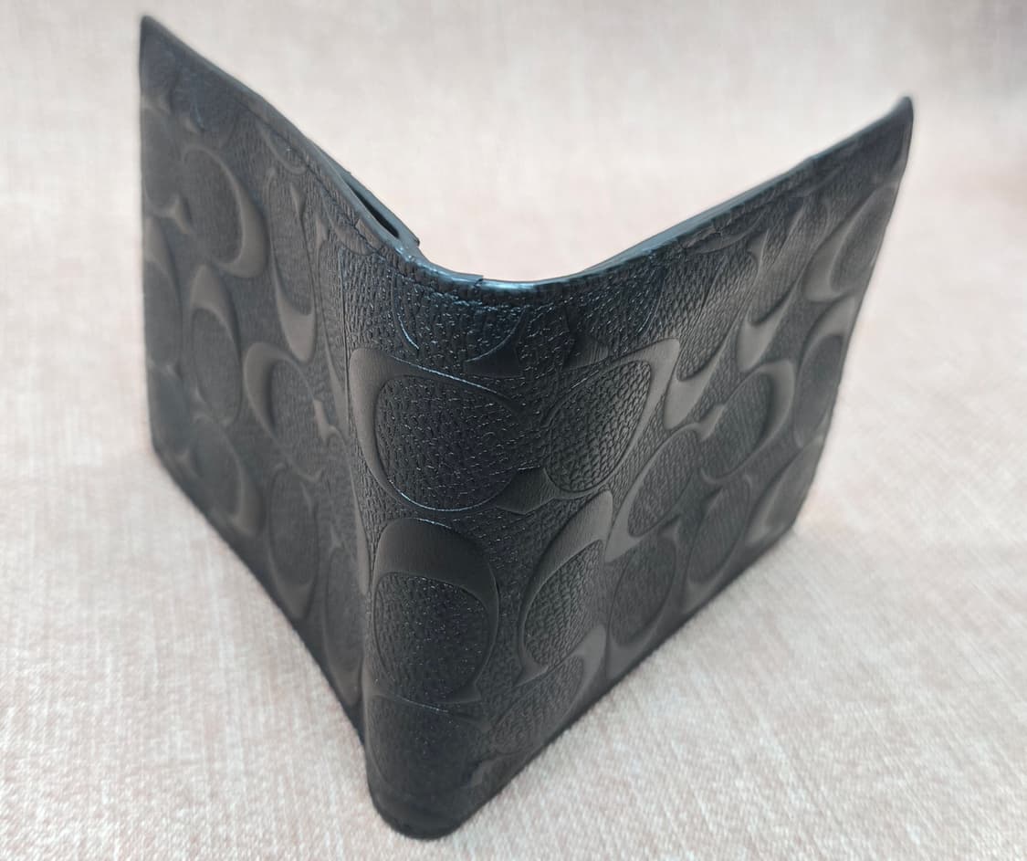 코치  정품  남성 반지갑 블랙레더 상품이미지5