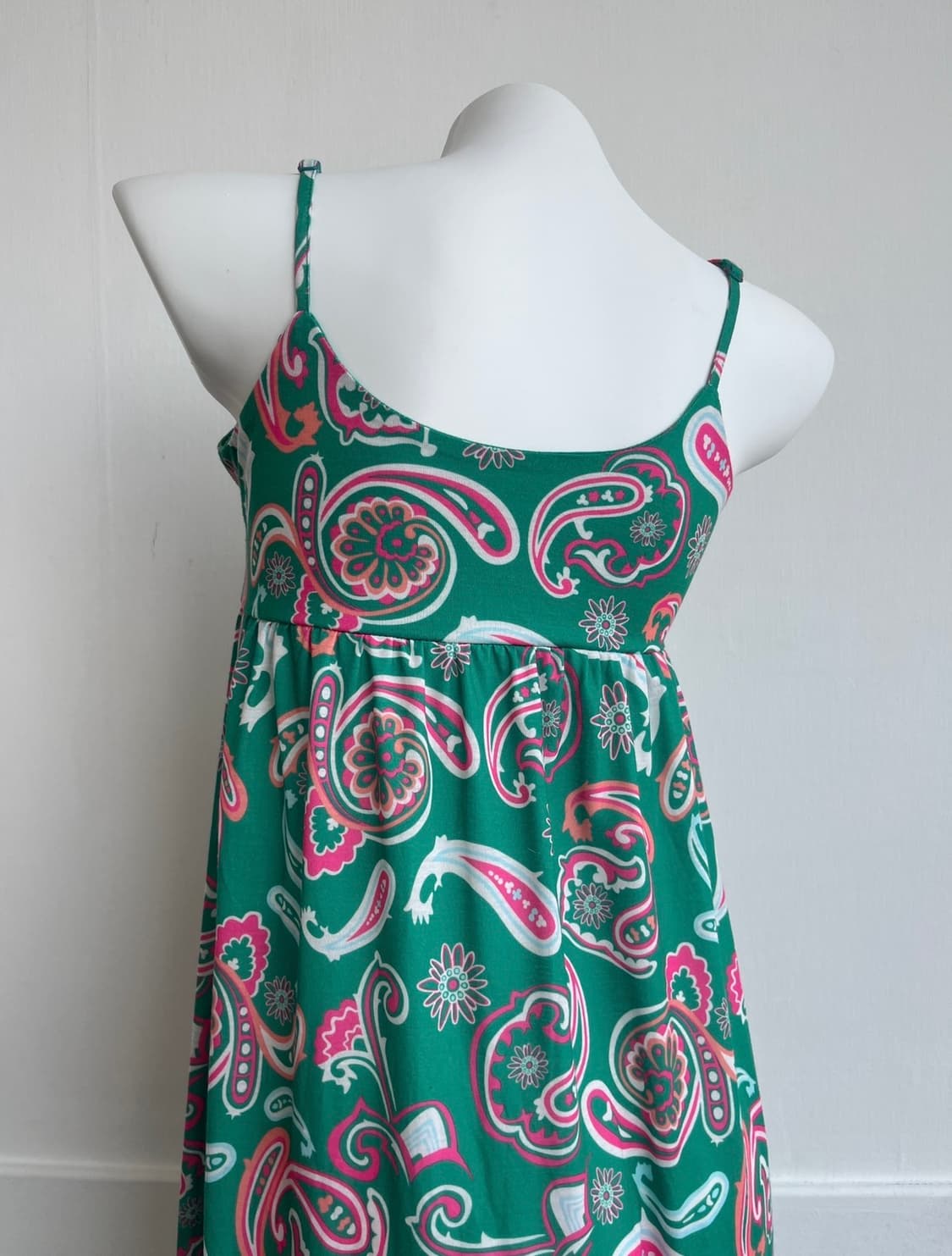 RODEO CROWNS 페이즐리 그린 슬립 롱 원피스 상품이미지5