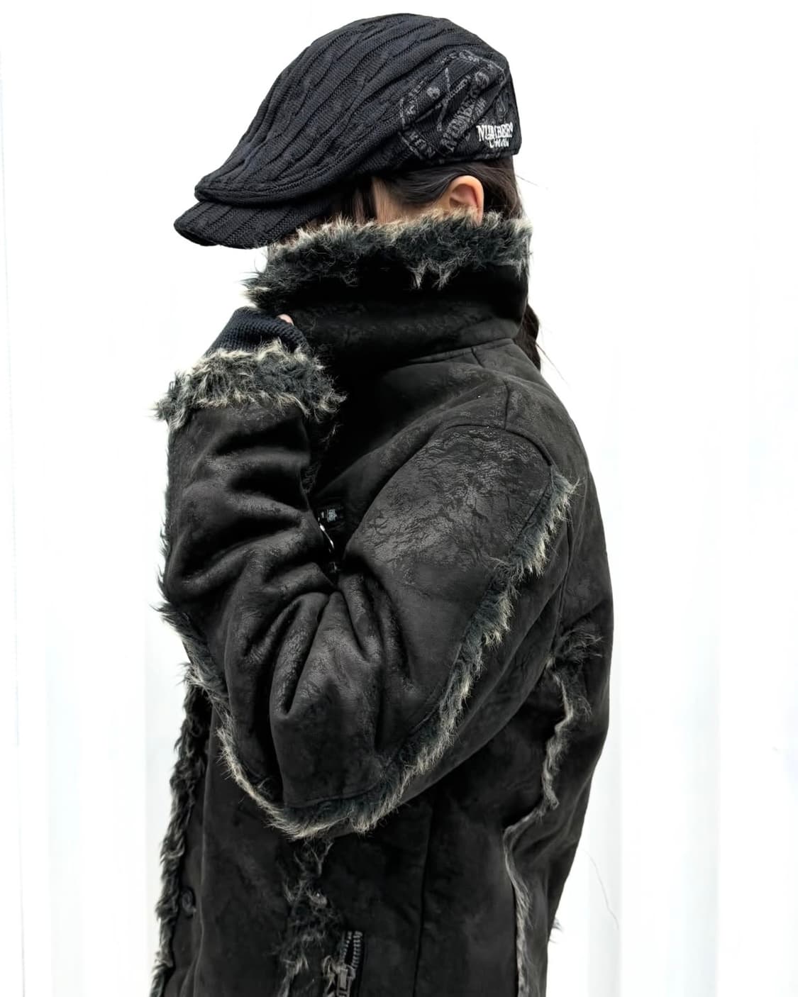 Fur trimming half coat 상품이미지1