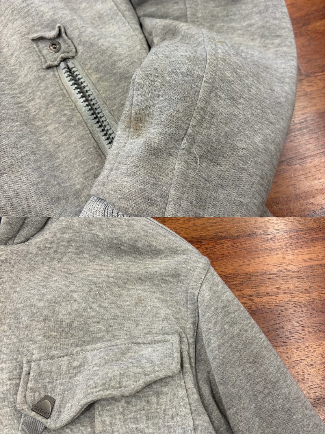 Jinqueqiao 빈티지 퍼 후드집업 상품이미지9