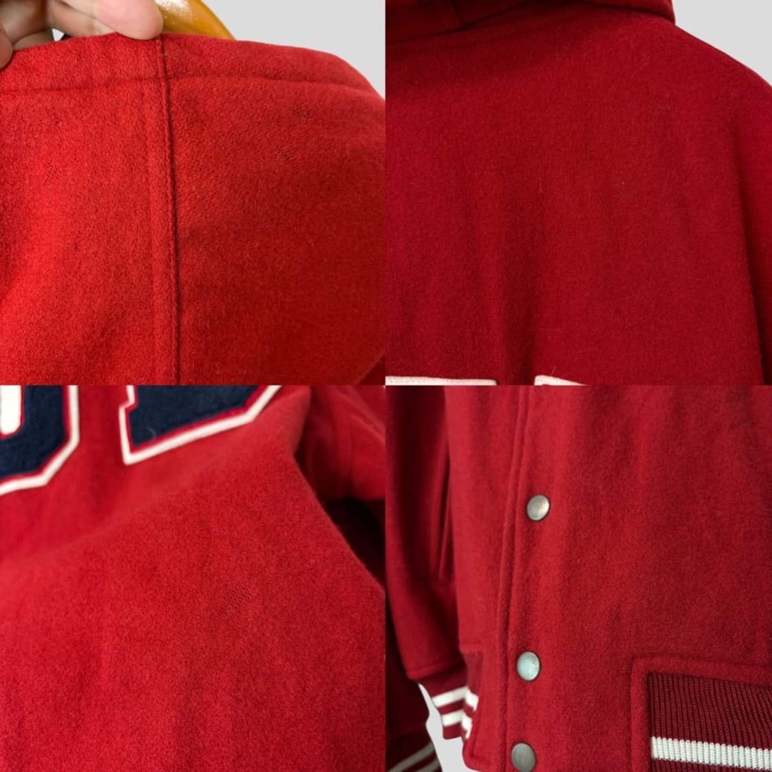 (L)빈티지 버드와이저 울 바시티 자켓 상품이미지10