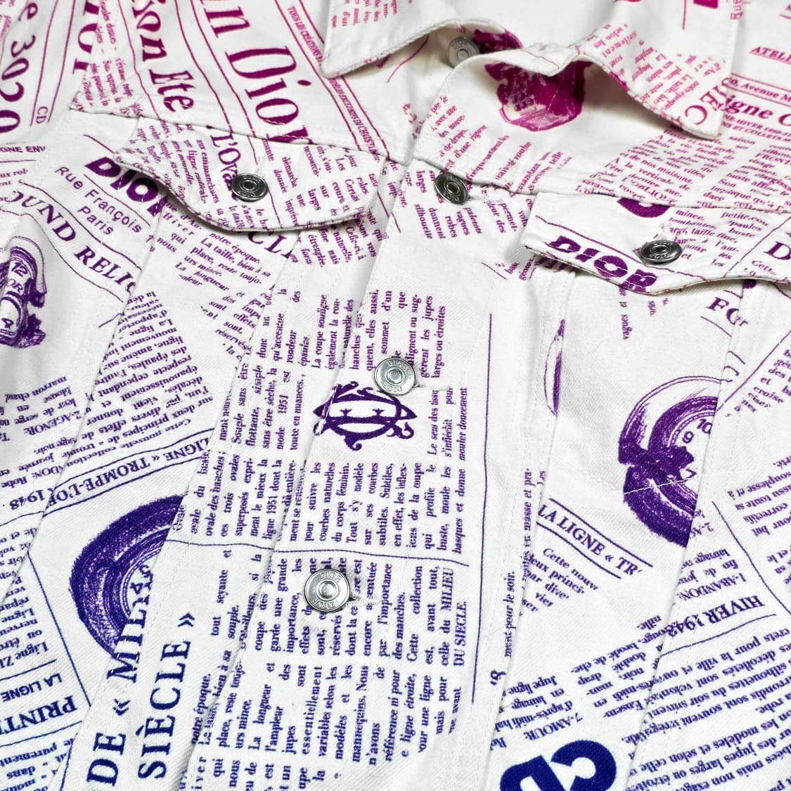 디올 다니엘 아샴 뉴스페이퍼 데님 자켓 상품이미지3