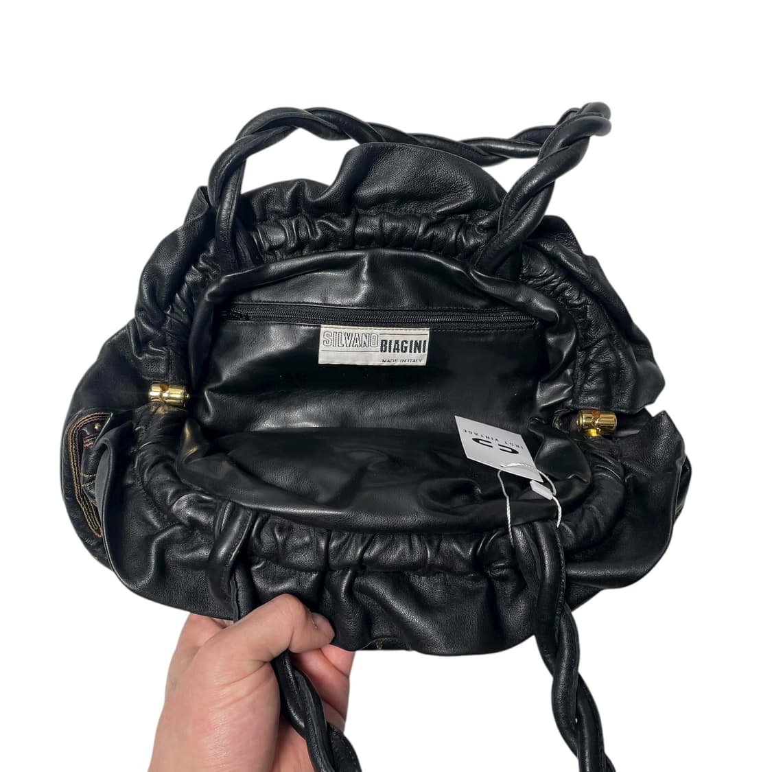 Silvano biagini 번개스티치 비즈 레더백 (italy) 상품이미지4