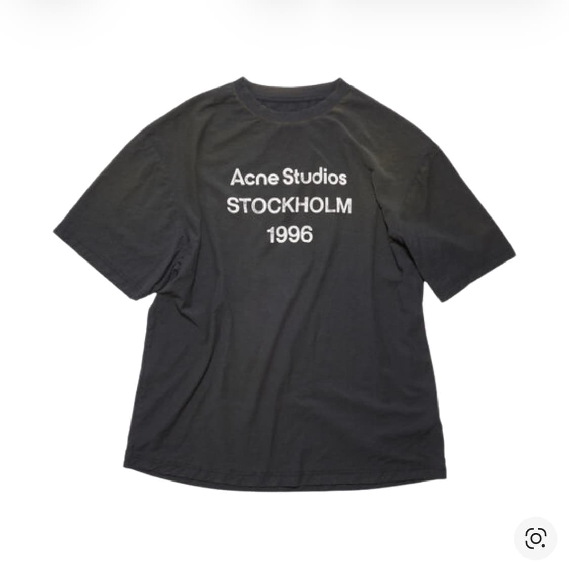 아크네 스튜디오 로고 티셔츠 페이드 블랙 상품이미지6