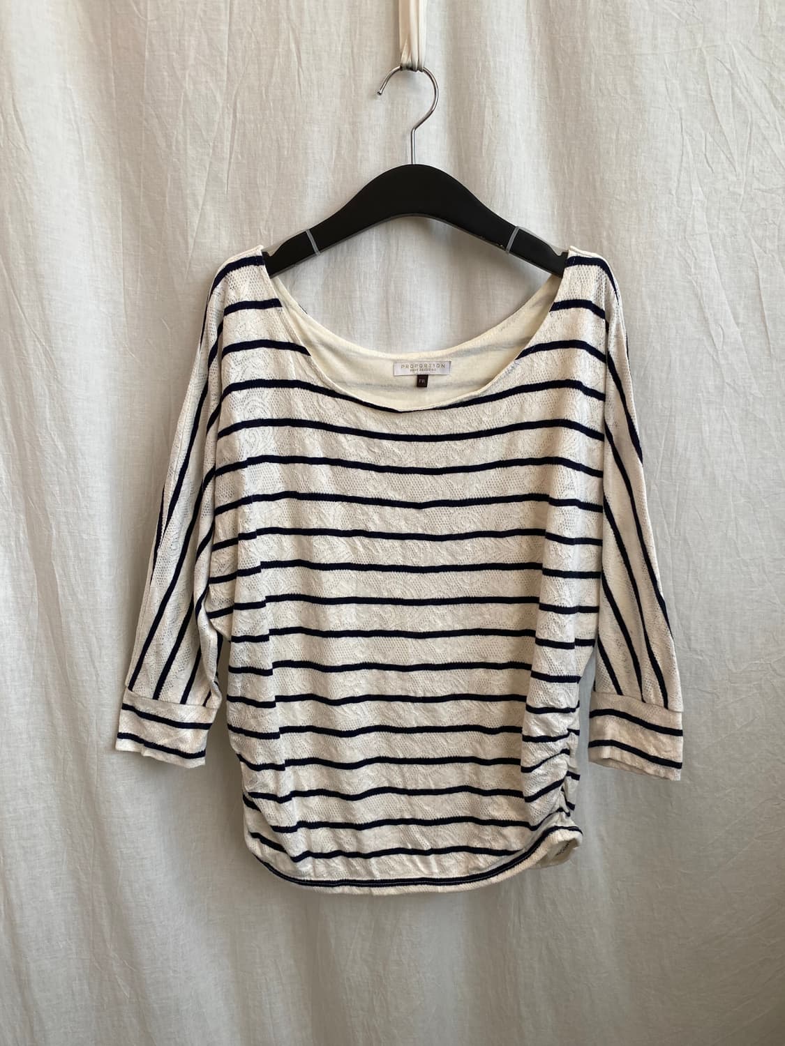 PROPORTION 레이스 스트라이프 탑(M) 상품이미지2