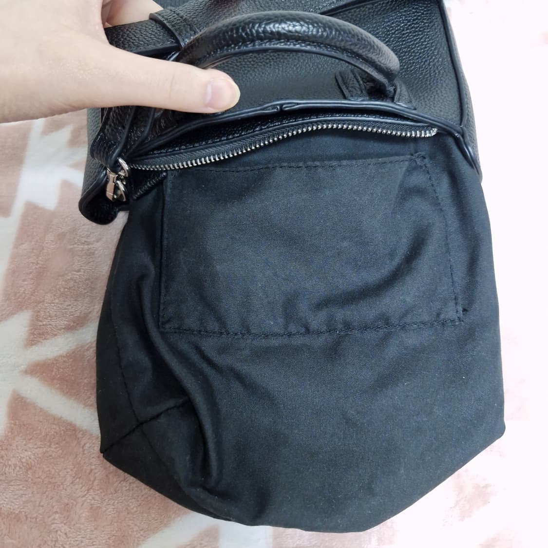 니코앤드 3way 가죽 가방 숄더백 토트백 크로스백 블랙 상품이미지8