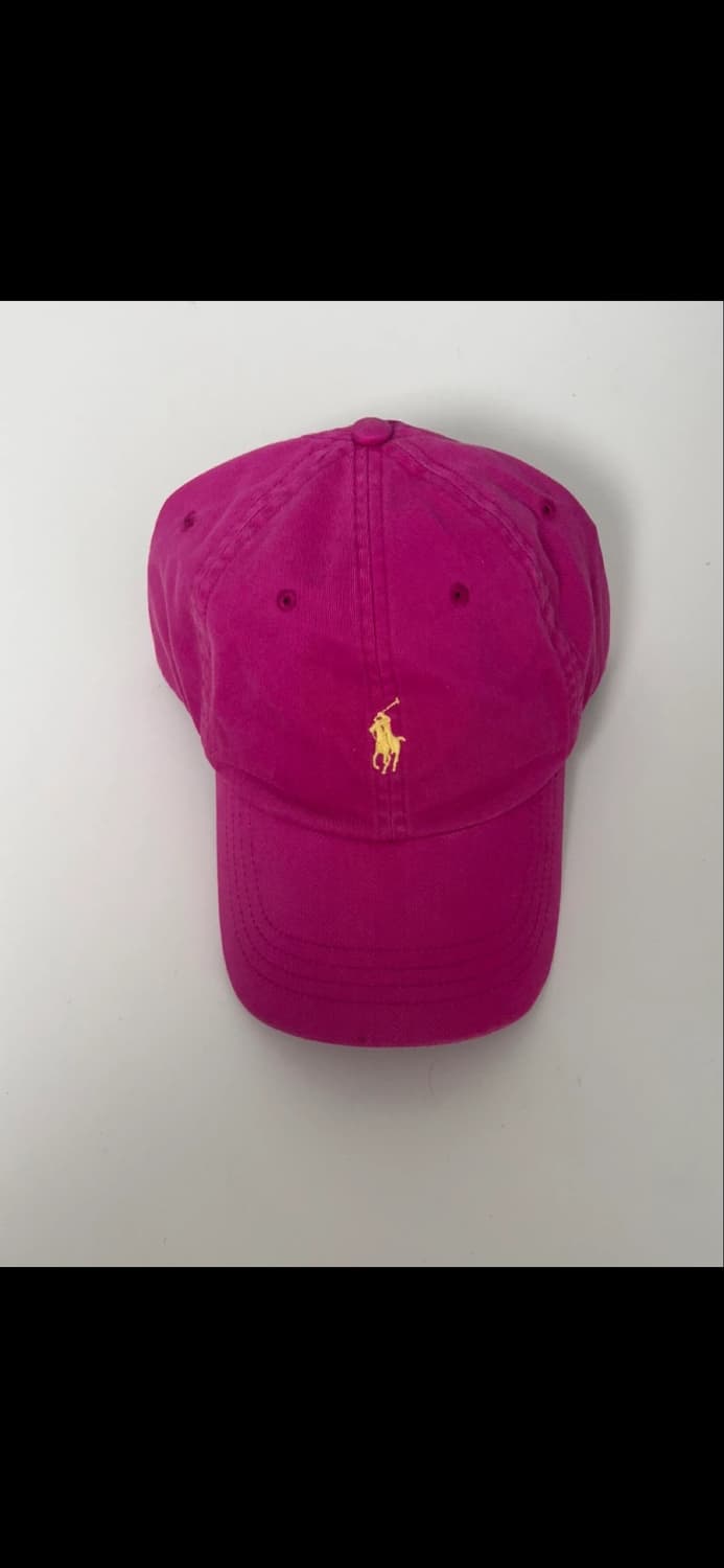 빈티지 폴로 볼캡 핫핑크 상품이미지1