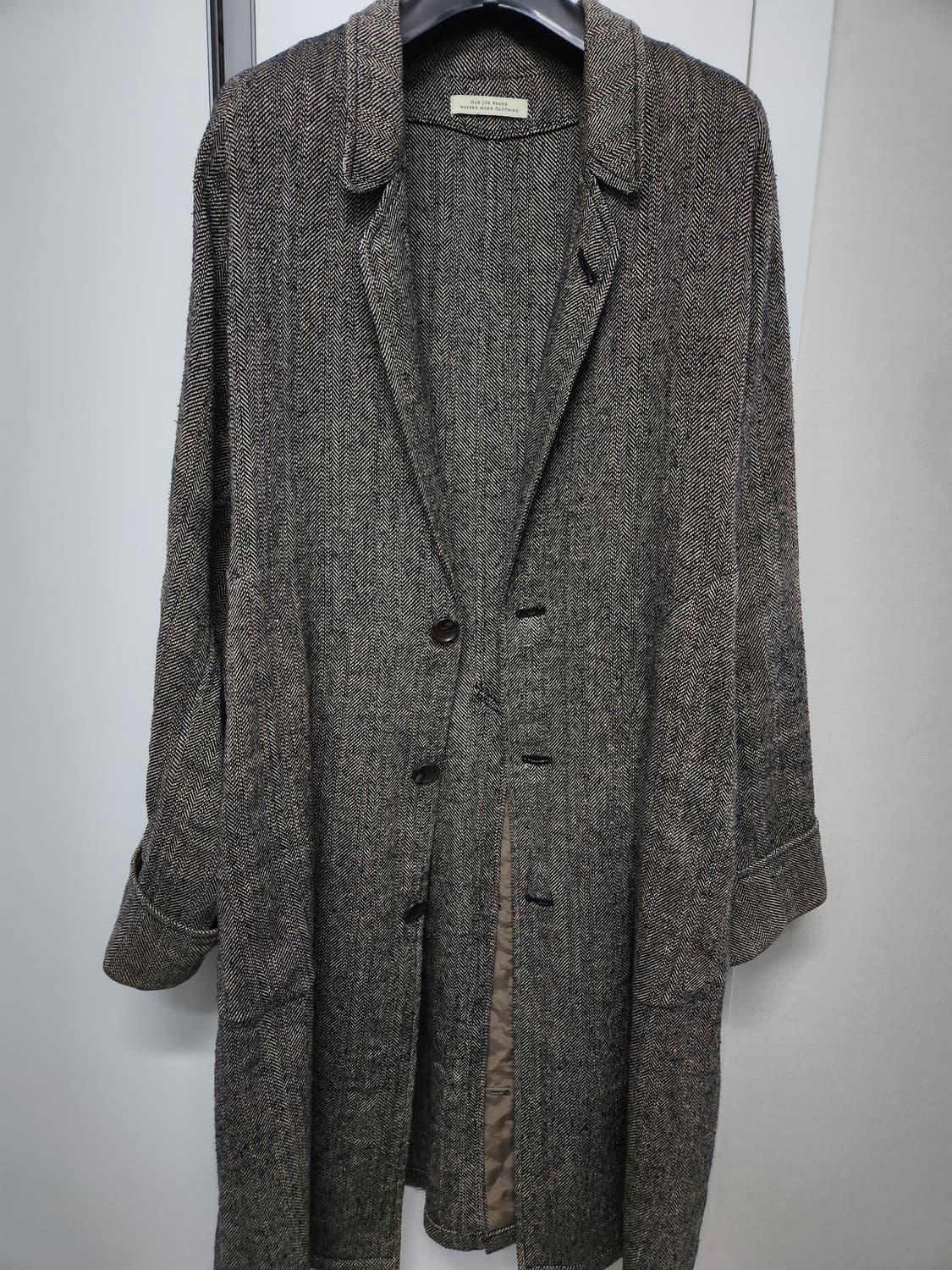 올드조 old joe 실크넵 헤링본 더스터 코트(샘플세일상품) 38 상품이미지1