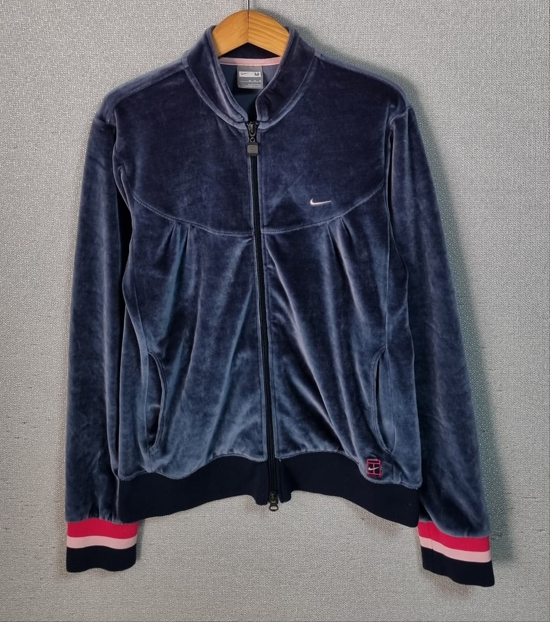 M ) 나이키 다크그레이 벨루어 져지 트랙탑 상품이미지1