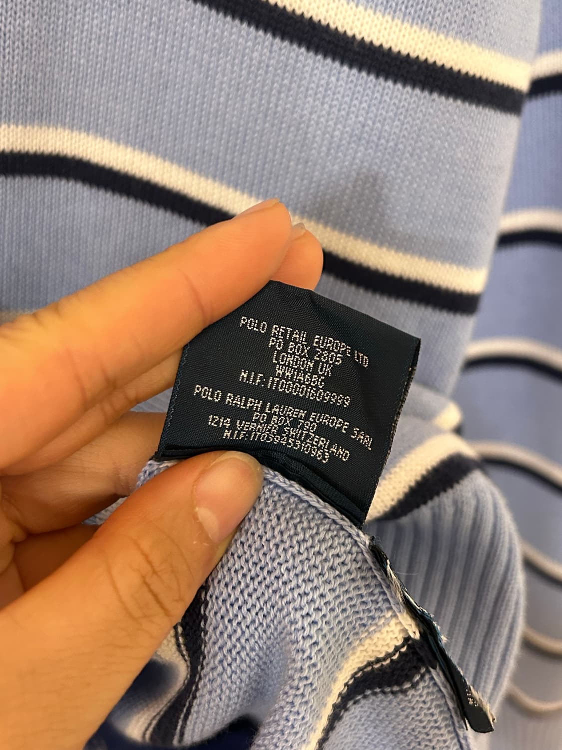 폴로 랄프로렌 스트라이프 니트 XL 상품이미지7