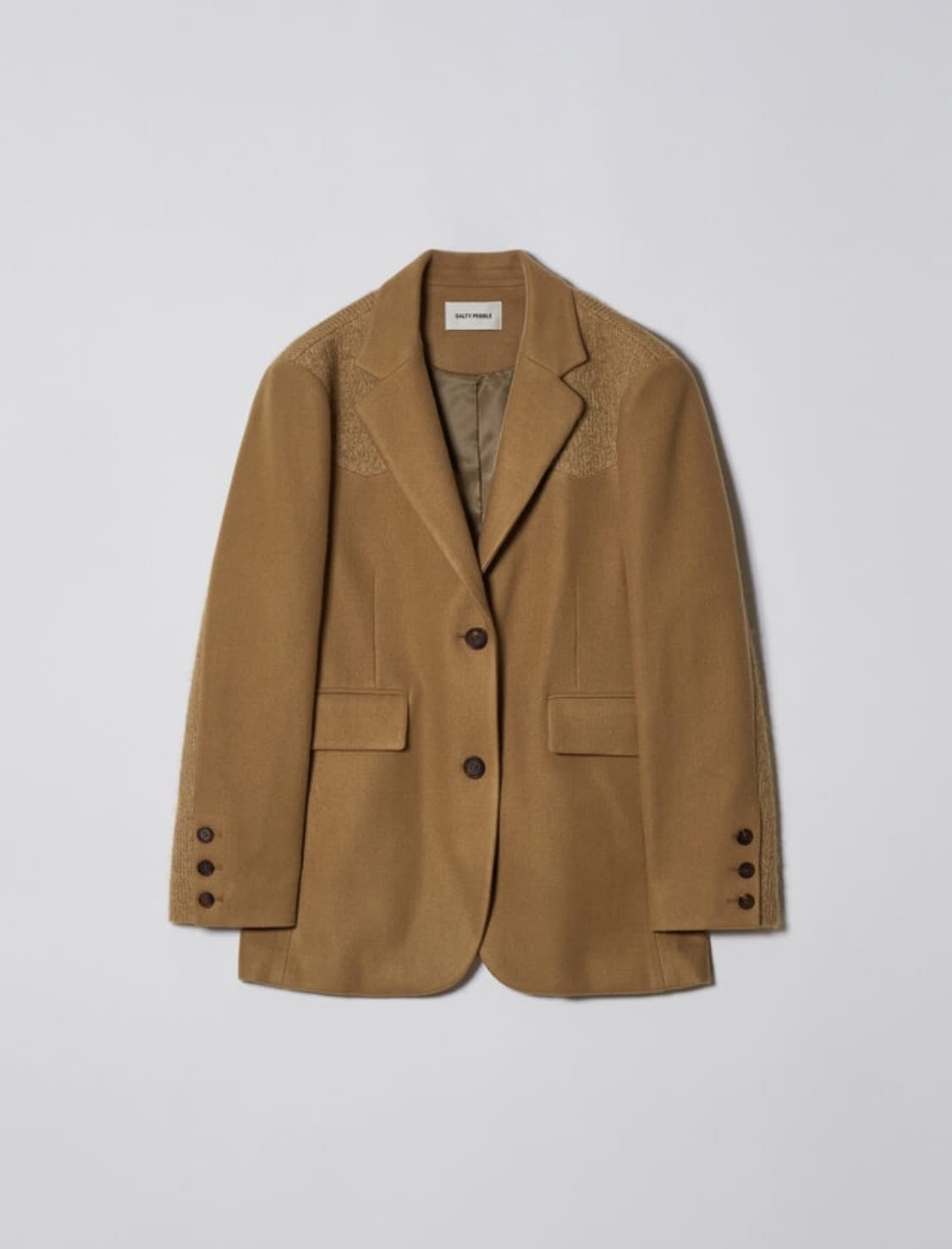 솔티페블 콤비 울 자켓 상품이미지2