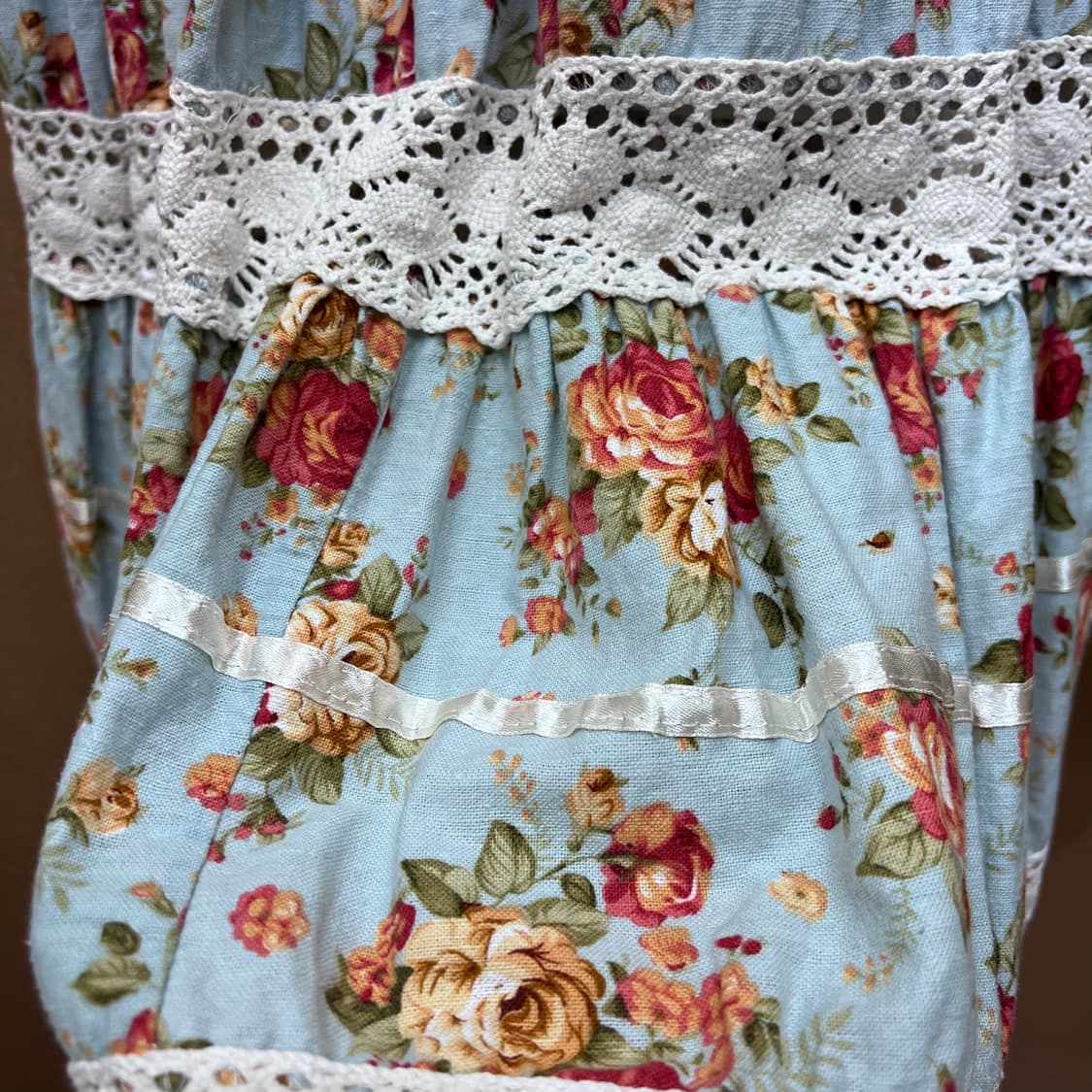 일본빈티지 플로럴 레이스 캉캉 스커트 상품이미지4