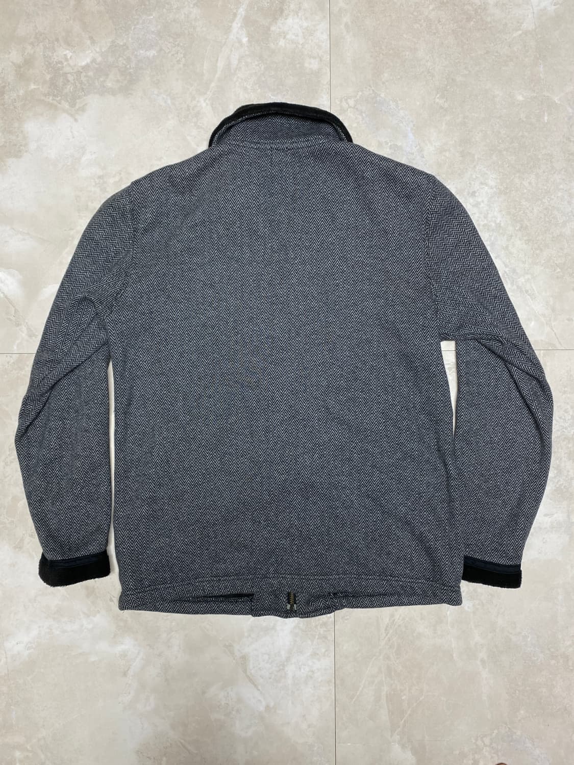 타케오 키쿠치 폭스퍼 그레이 헤링본 클럽 카라 자켓 2 상품이미지3