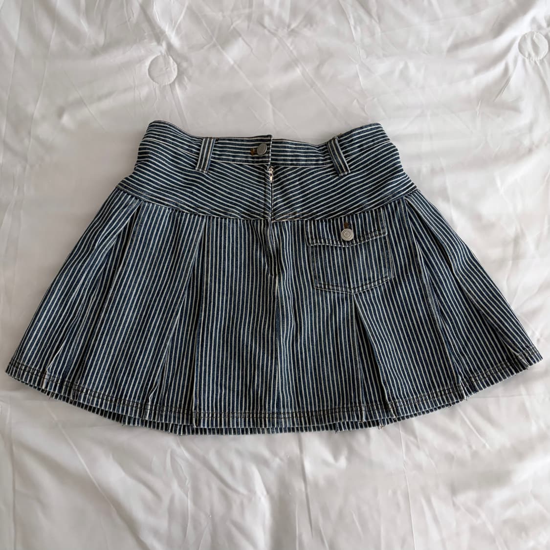 네이비 스트라이프 스커트 펑크 상품이미지2