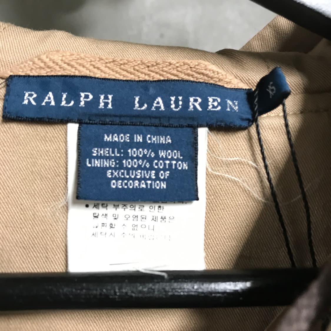 폴로 랄프로렌 후드 코트 브라운 XS(W) 상품이미지4