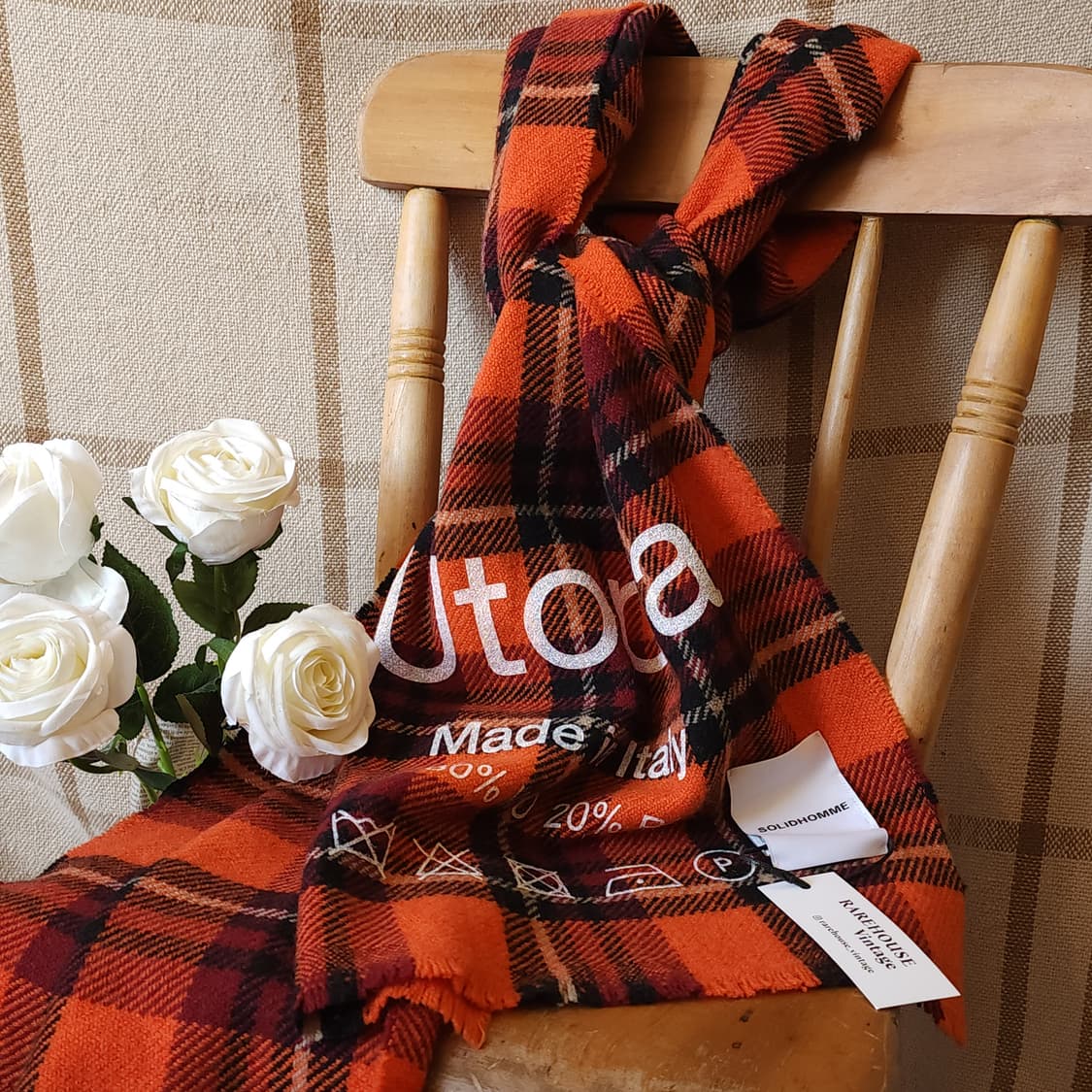 솔리드옴므 유토피아 체크울 빅 머플러 목도리 우영미 상품이미지1