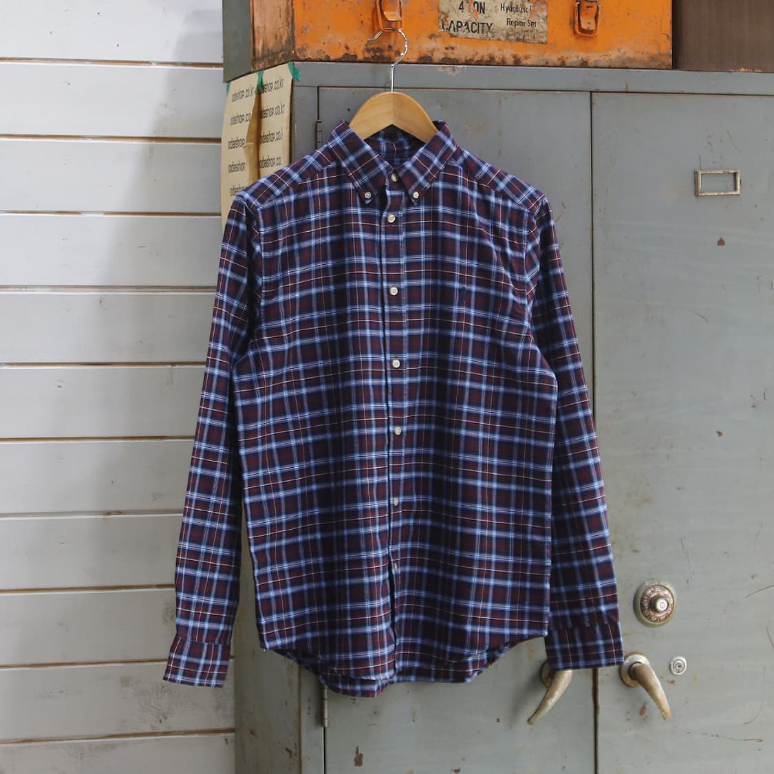 (착용컷) 폴로 랄프로렌 체크 셔츠 (95-100) 상품이미지3