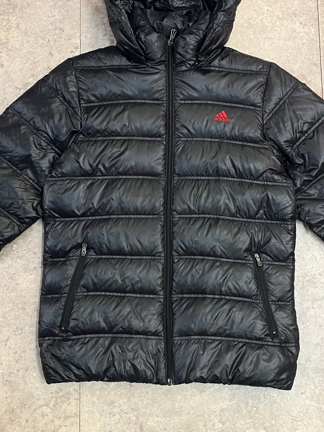 아디다스 구스 다운 경량 패딩 블랙 90 #csz2297  상품이미지5
