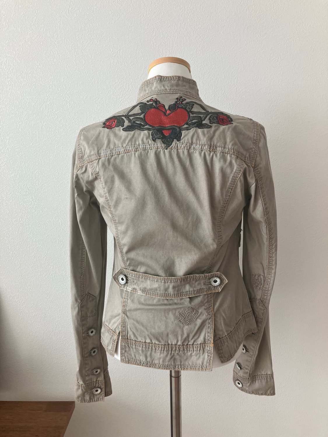 ALCOTT 여성 코튼 빈티지 자켓 XS y2k 딱붙핏 슬림핏 상품이미지5