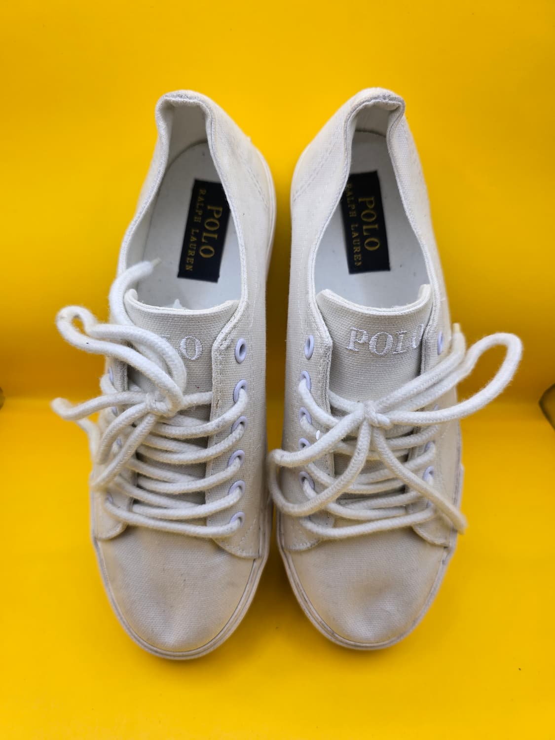 폴로 랄프로렌 캔버스 스니커즈 230 / 화이트 상품이미지2