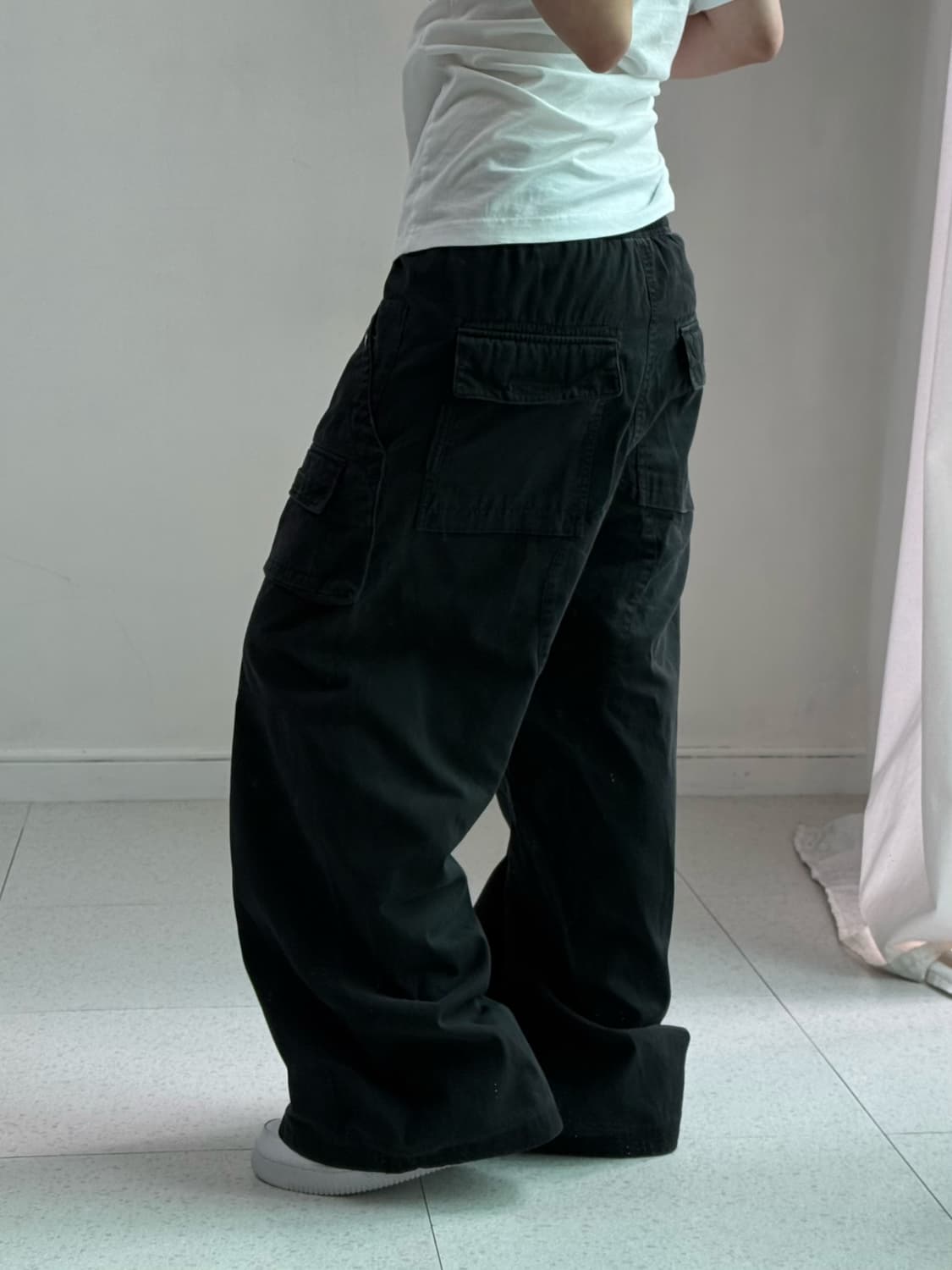 폴리 테루 프론트 카고팬츠 상품이미지3