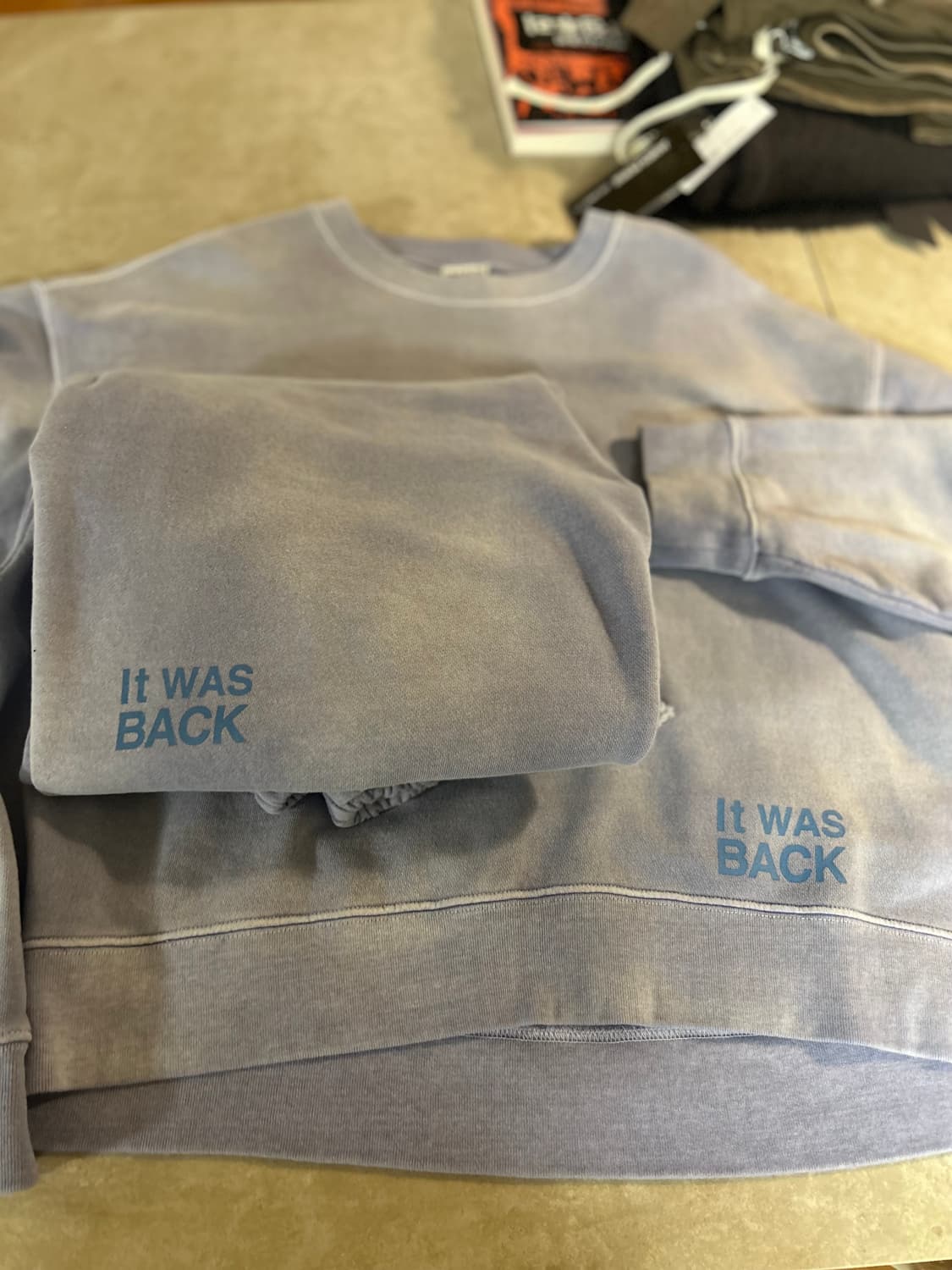 (에크루)스탠드얼론25fw “it was back”트레이닝 세트 상품이미지5