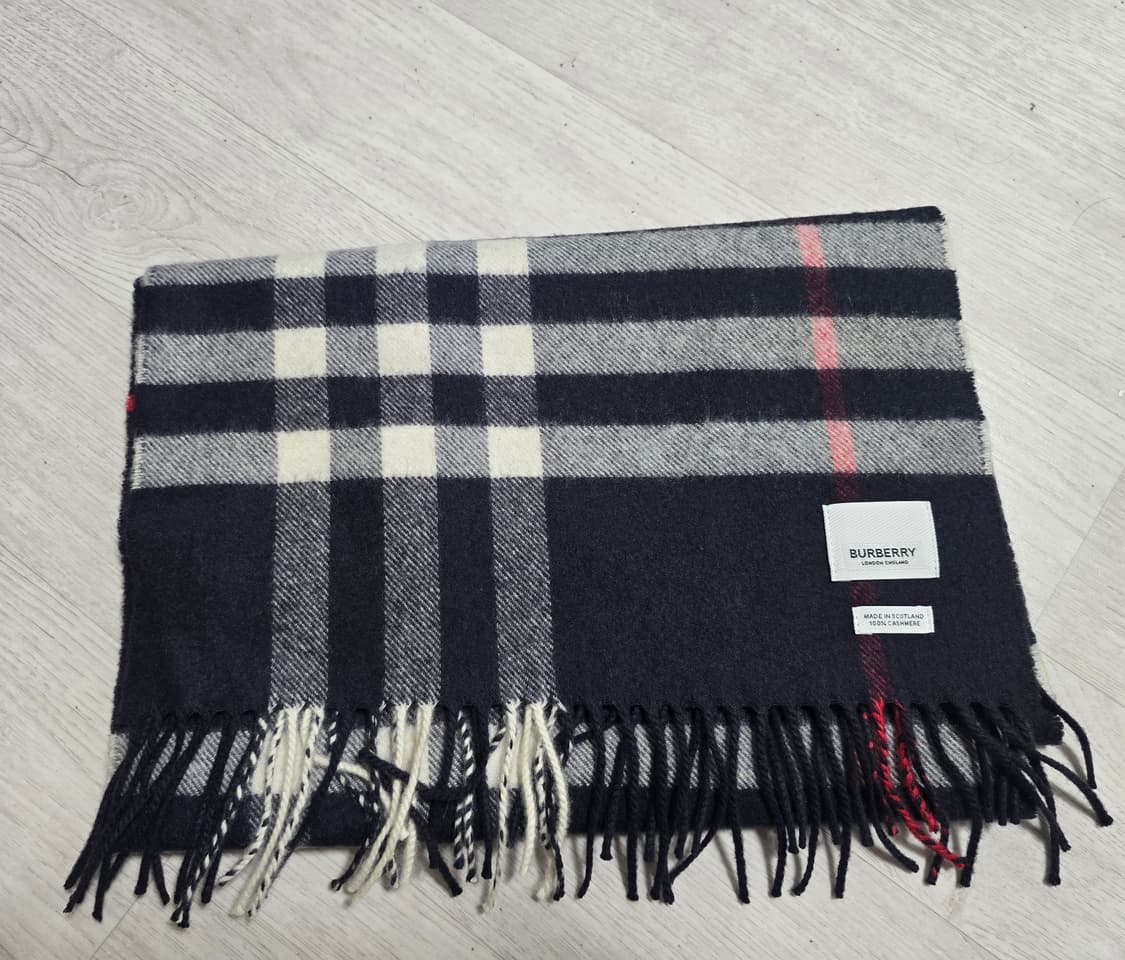 (정품) 버버리 캐시미어 체크 목도리 (명품 머플러 숄 스카프) 상품이미지2