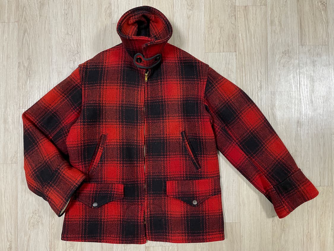 95) 40's 스포츠클래드 체크 울 매키노자켓(RRL&LVC&폴로) 상품이미지2