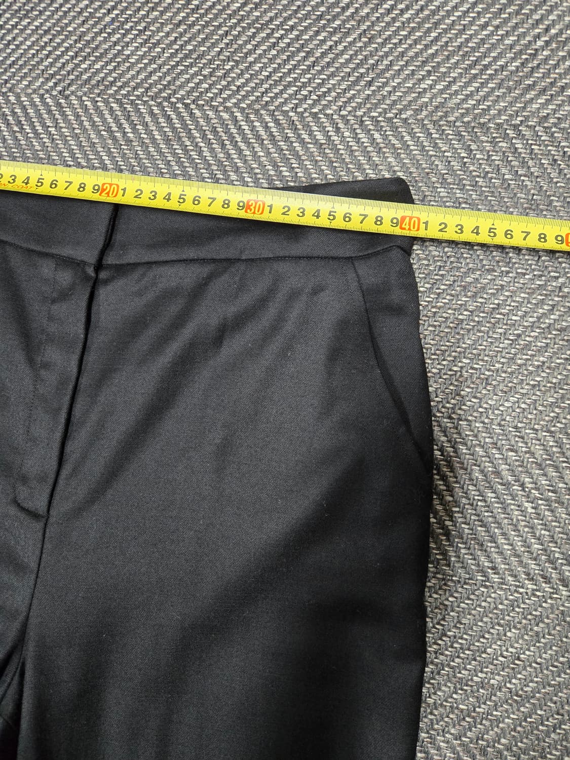 모조에스핀 23ss 블랙 부츠컷 슬랙스 모98%팬츠 77 상품이미지5