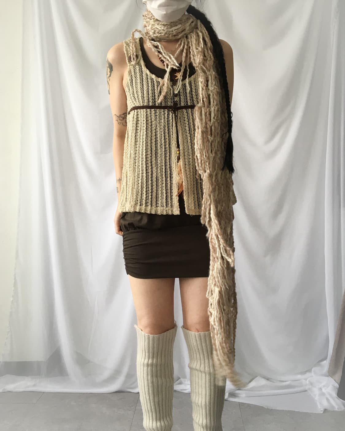  fringe point net muffler 상품이미지9