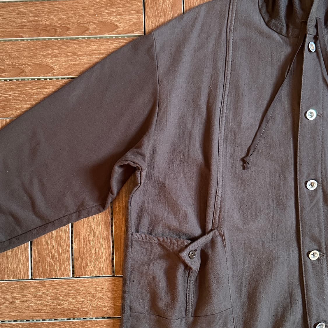 Arte povera military mix hoodie jacket 상품이미지4