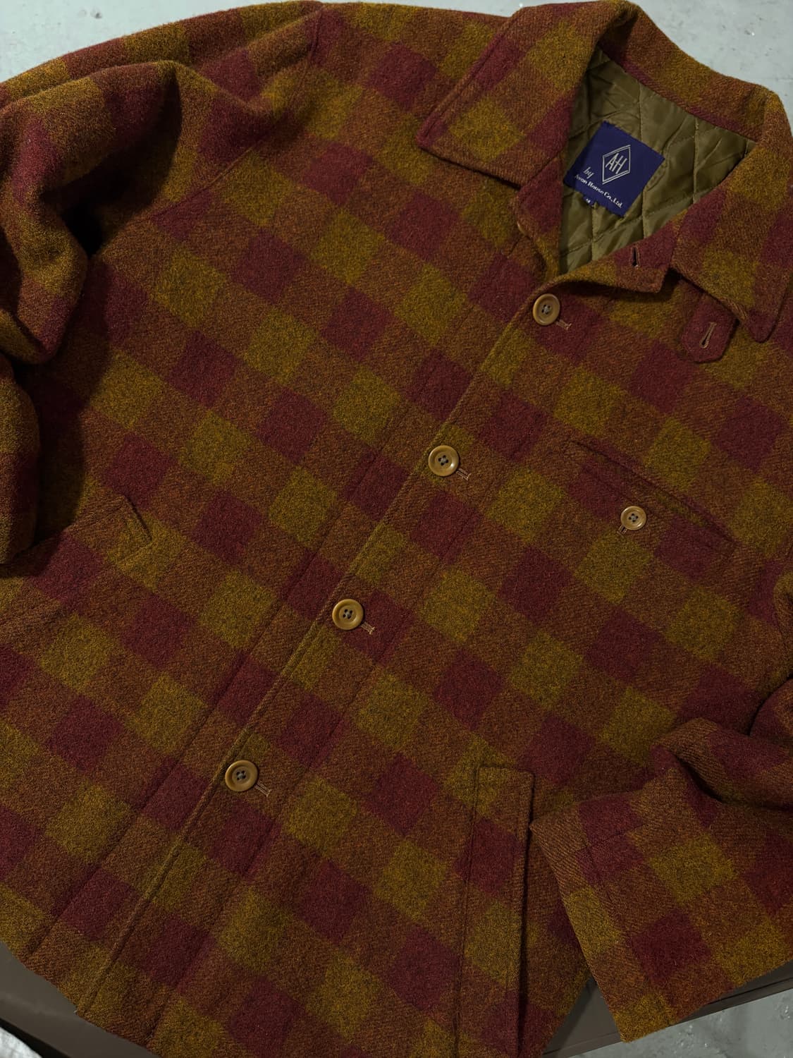 Avon House 울 체크자켓 상품이미지3