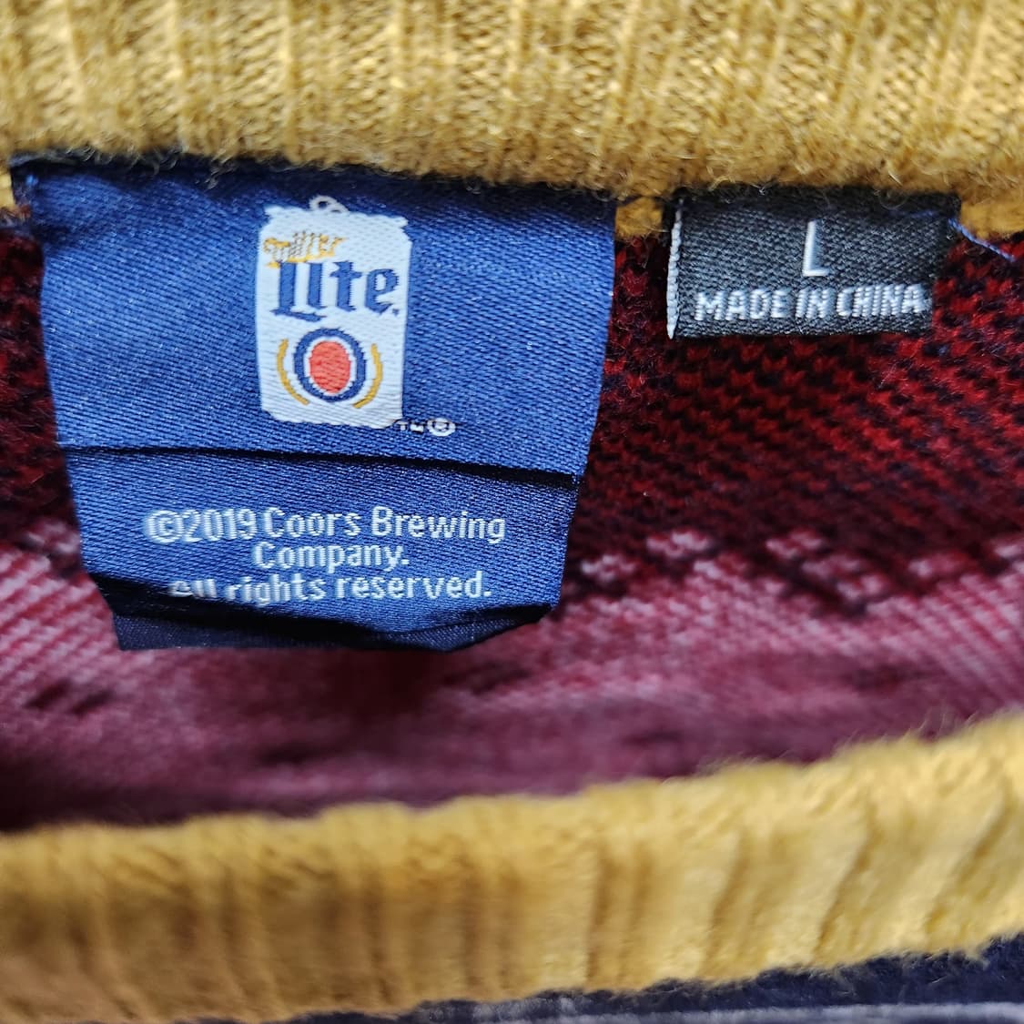 밀러라이트 한정판 크리스마 니트 L(XL) 상품이미지5