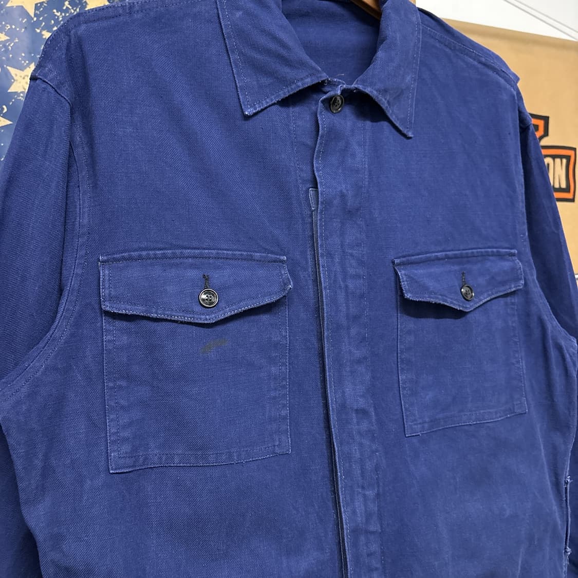 80~90s 프렌치 워크웨어 코튼트윌 커버올 점프수트 N983 상품이미지5