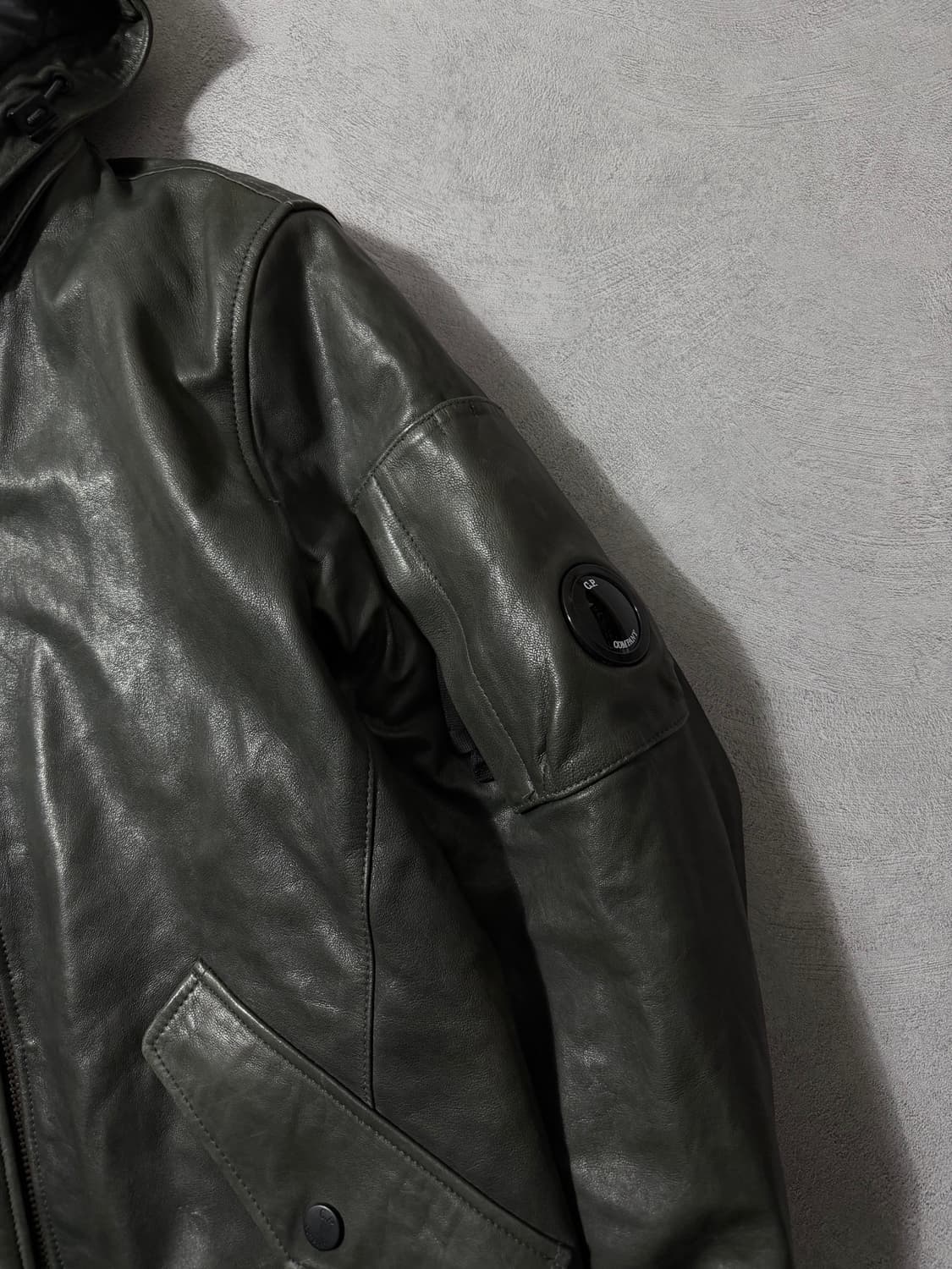 Cp컴퍼니 고글 램스킨 레더자켓 상품이미지5