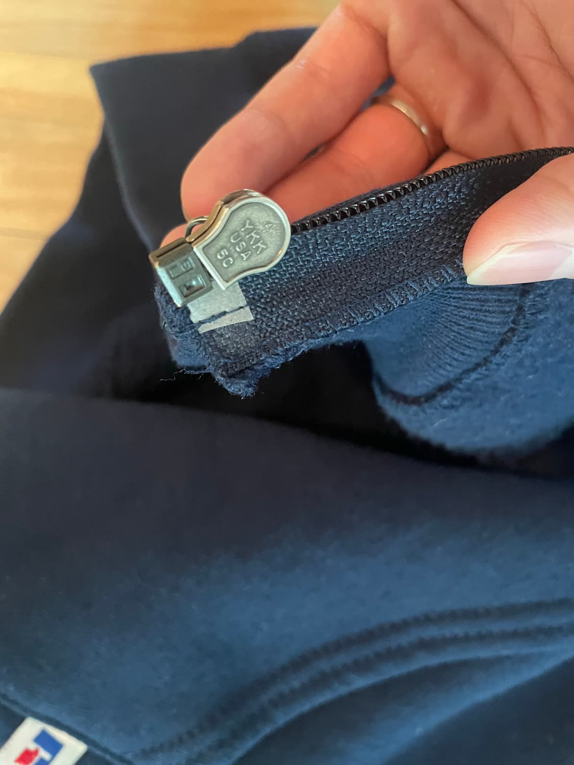 [XL] 러셀 후드집업 네이비 상품이미지6