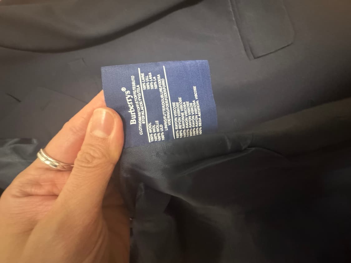 버버리 빈티지 울자켓 상품이미지3